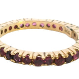 Timeless 14ct Yellow Gold Ruby Eternity Band – A Stunning Symbol of Everlasting Elegance