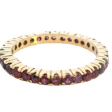 Timeless 14ct Yellow Gold Ruby Eternity Band – A Stunning Symbol of Everlasting Elegance