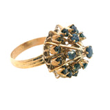 Stunning 14ct Yellow Gold Sapphire Ring – A Beautiful Statement Piece