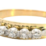 Elegant 18ct Yellow & White Gold 7-Stone Diamond Ring – Ideal for Wedding or Engagement
