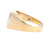 ELEGANT 9CT YELLOW, WHITE & ROSE GOLD SINGLE STONE DIAMOND RING - A PERFECT GIFT FOR HIM