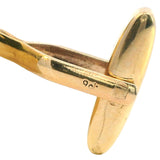 Exquisite 9ct Yellow Gold Opal Cufflinks – A Timeless Statement of Elegance