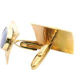 Exquisite 9ct Yellow Gold Opal Cufflinks – A Timeless Statement of Elegance