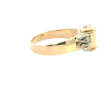Stunning 9ct Yellow and White Gold Opal and Diamond Ring – A Dazzling Pre-Loved Treasure!