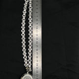 Antique Silver Book Chain and Locket