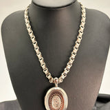 Antique Silver Book Chain and Locket