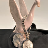 Antique Silver Book Chain and Locket
