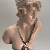Antique Silver Book Chain and Locket