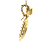 Exquisite Luxury 18ct Yellow Gold Opal and Diamond Enhancer/Pendant – A Masterpiece of Fine Jewelry