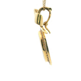 Exquisite Luxury 18ct Yellow Gold Opal and Diamond Enhancer/Pendant – A Masterpiece of Fine Jewelry