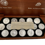 Sydney 2000 Olympic Games 16-Coin Silver Proof Set – Complete in Jarrah Case
