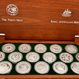 Sydney 2000 Olympic Games 16-Coin Silver Proof Set – Complete in Jarrah Case