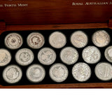 Sydney 2000 Olympic Games 16-Coin Silver Proof Set – Complete in Jarrah Case