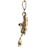 Vintage 9ct Yellow Gold Suffragette Brooch/Pendant with Peridot, Amethyst & Seed Pearls