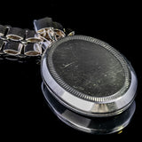 Antique Silver Book Chain and Locket