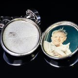Antique Silver Book Chain and Locket