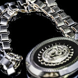 Antique Silver Book Chain and Locket