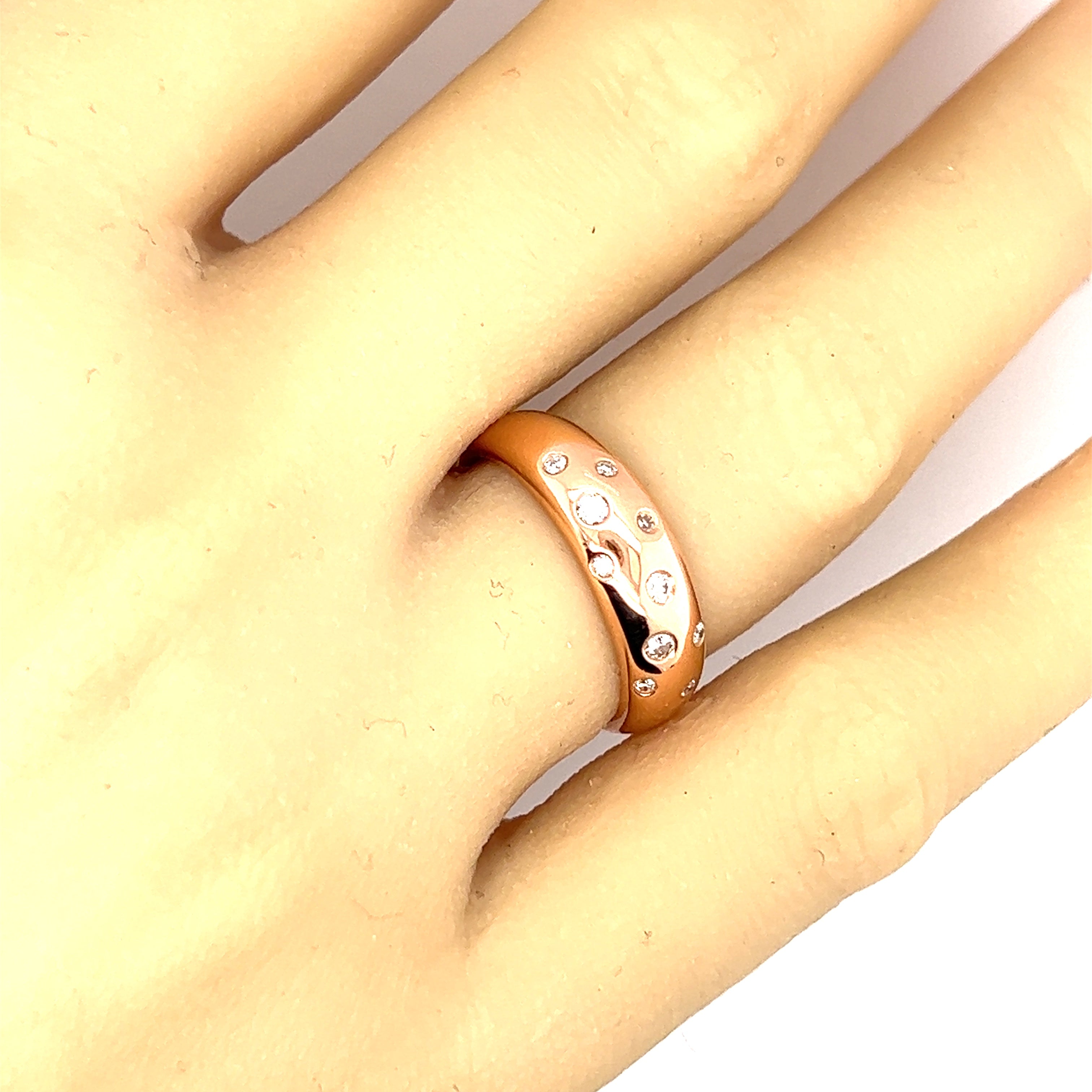 18ct Rose Gold Diamond Ring