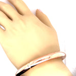 9ct Rose Gold Hinged Bangle