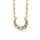 European Cut Diamond Necklace