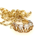 European Cut Diamond Necklace