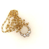 European Cut Diamond Necklace