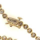 Diamond Tennis Bracelet set in 9ct Yellow Gold