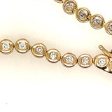 Diamond Tennis Bracelet set in 9ct Yellow Gold