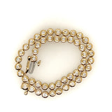 Diamond Tennis Bracelet set in 9ct Yellow Gold