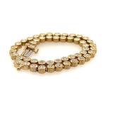 Diamond Tennis Bracelet set in 9ct Yellow Gold