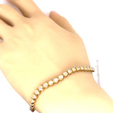 Diamond Tennis Bracelet set in 9ct Yellow Gold