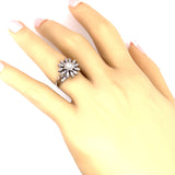 9ct White Gold Diamond Ring