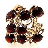 14ct Yellow Gold & Garnet Dress Ring