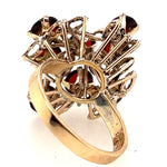 14ct Yellow Gold & Garnet Dress Ring