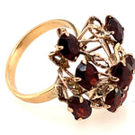 14ct Yellow Gold & Garnet Dress Ring