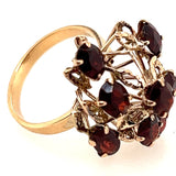 14ct Yellow Gold & Garnet Dress Ring