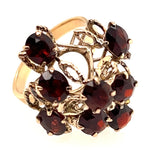 14ct Yellow Gold & Garnet Dress Ring