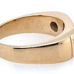 9ct Yellow Gold & Tourmaline Ring Green & Orange Tourmaline