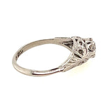 18ct White Gold & Old Mine Cut Diamond Ring