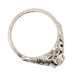 18ct White Gold & Old Mine Cut Diamond Ring
