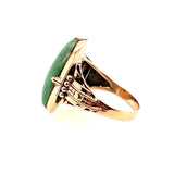 14ct Rose Gold Jade Ring