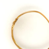 Sapphire Gold twisted bangle