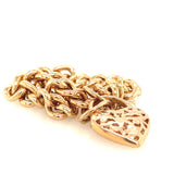 9ct Yellow Gold Padlock Bracelet