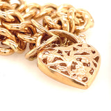 9ct Yellow Gold Padlock Bracelet