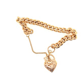 9ct Yellow Gold Padlock Bracelet