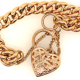 9ct Yellow Gold Padlock Bracelet
