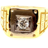 18ct Yellow and White Gold Diamond Ring