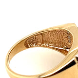 Diamond & 9ct Yellow Gold Ring with 9ct White Gold Eagle
