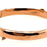 9ct Yellow Gold Turquoise & Seed Pearl Antique Bangle Circa 1900