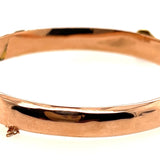 9ct Yellow Gold Turquoise & Seed Pearl Antique Bangle Circa 1900